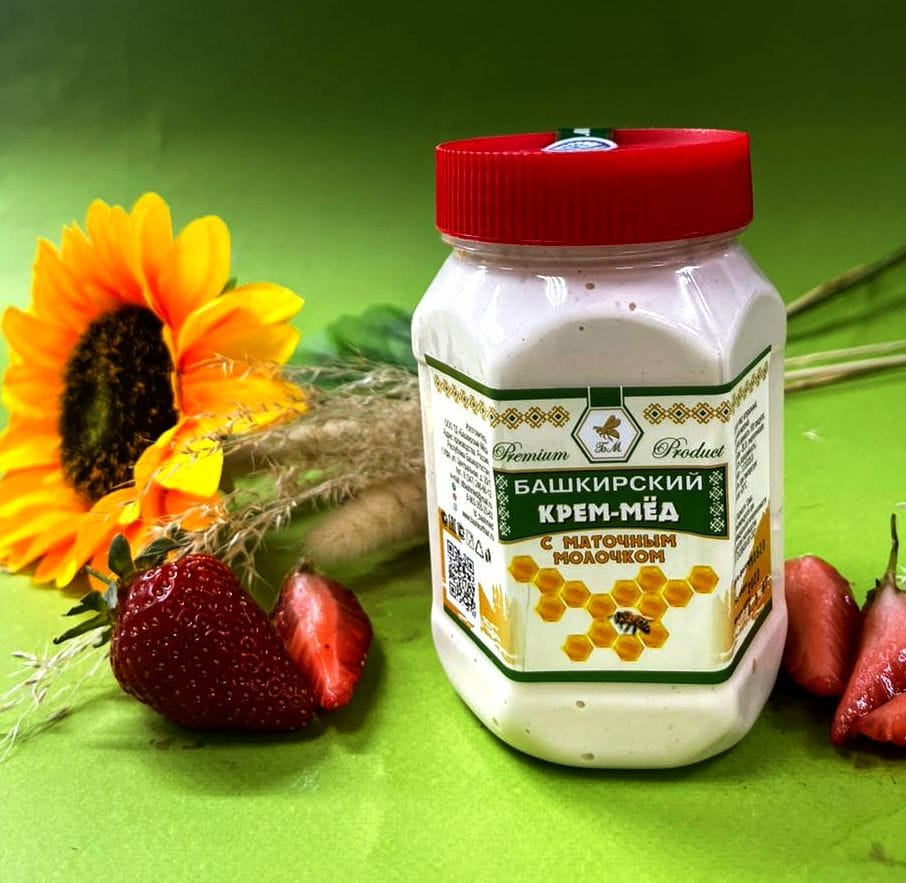 Башкирский крем-мёд с маточным молочком