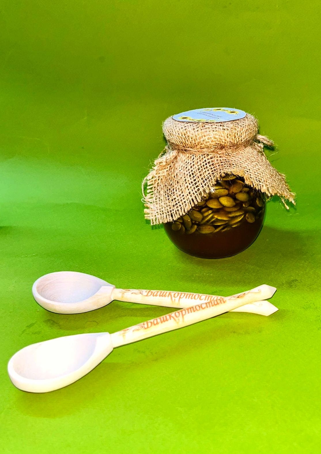 Мёд с семенами тыквы